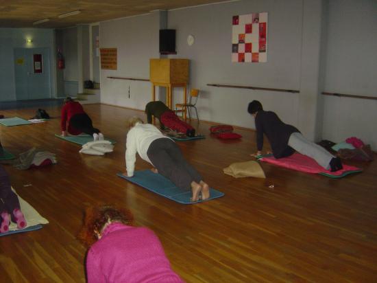 Salle de yoga (Belle Isle) : posture du guetteur